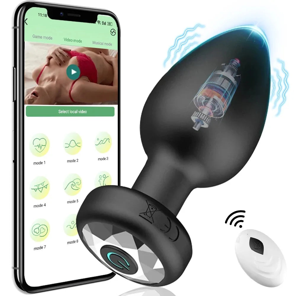 APP Wireless Control Anal Vibrator Butt Plug